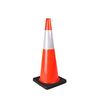 Budowlany Elastyczny Pomarańczowy Stożek Bezpieczeństwa Ruchu